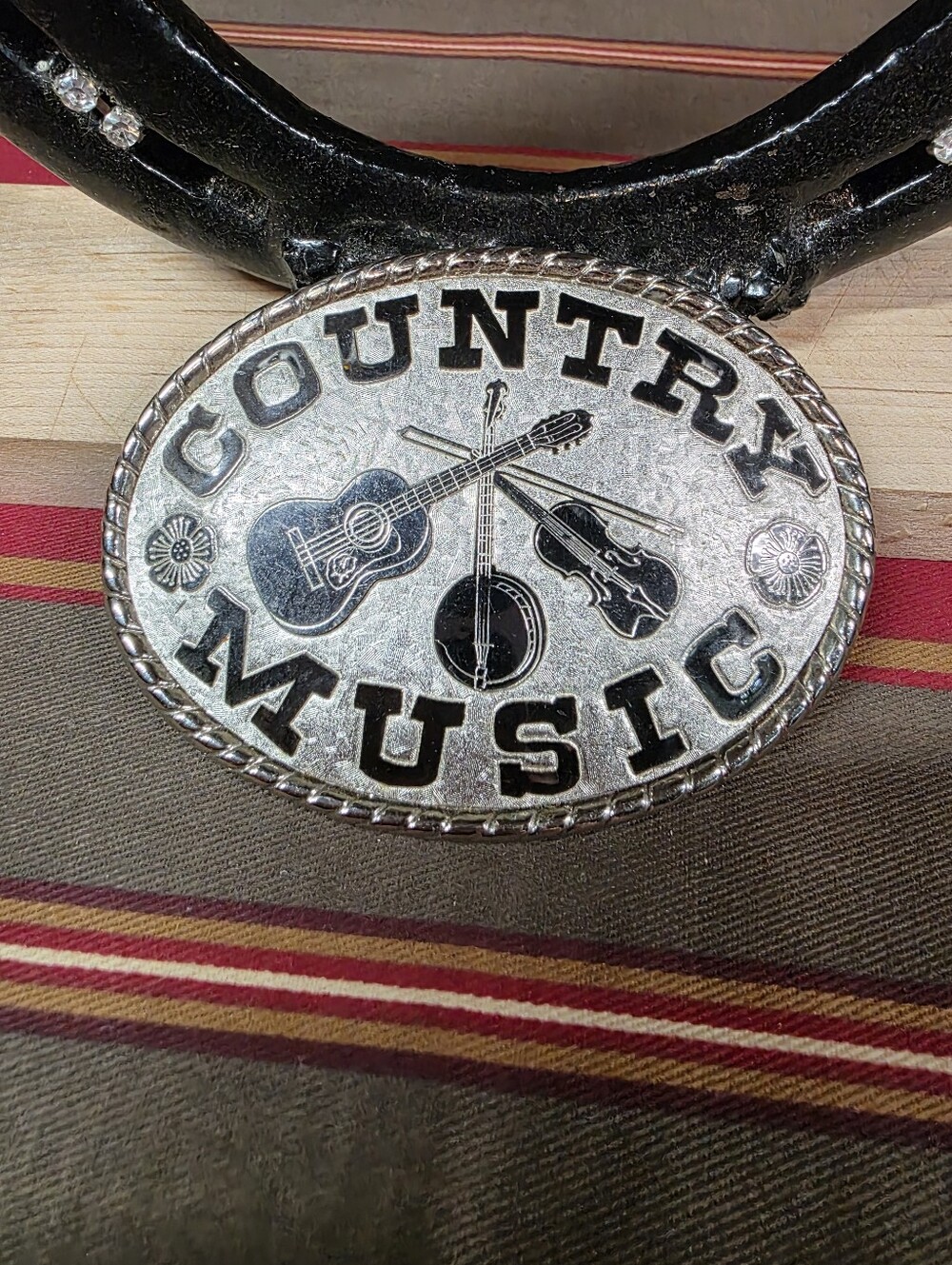 Silvertone "Country Music" Belt Buckle